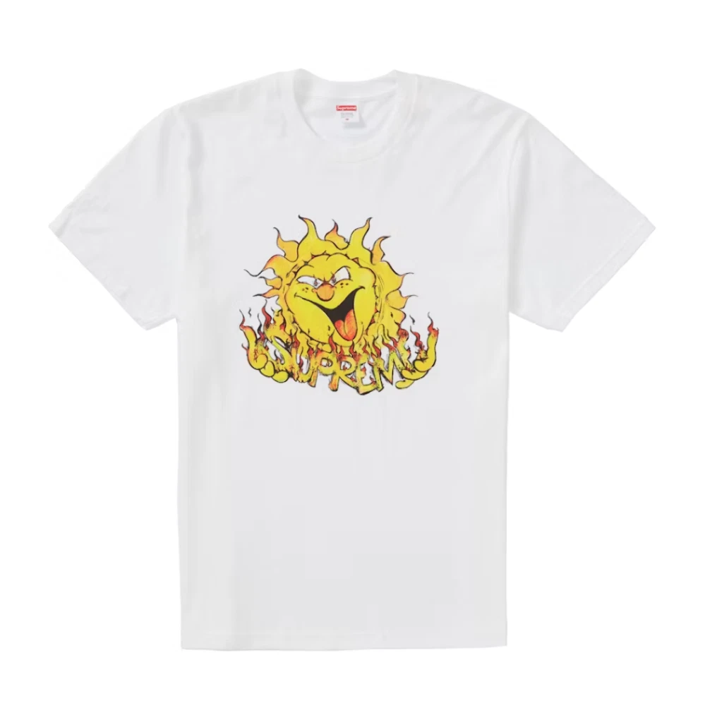 Tee shirt blanc Supreme Sun