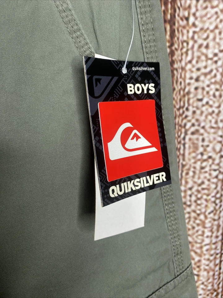Pantalones cargo QuikSilver para niños talla 24 verde militar nuevos con etiquetas Foto 2 de 4