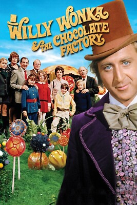 1971 Willy Wonka & The Chocolate Factory Poster 11X17 Oompa Loompa Gene Wilder 