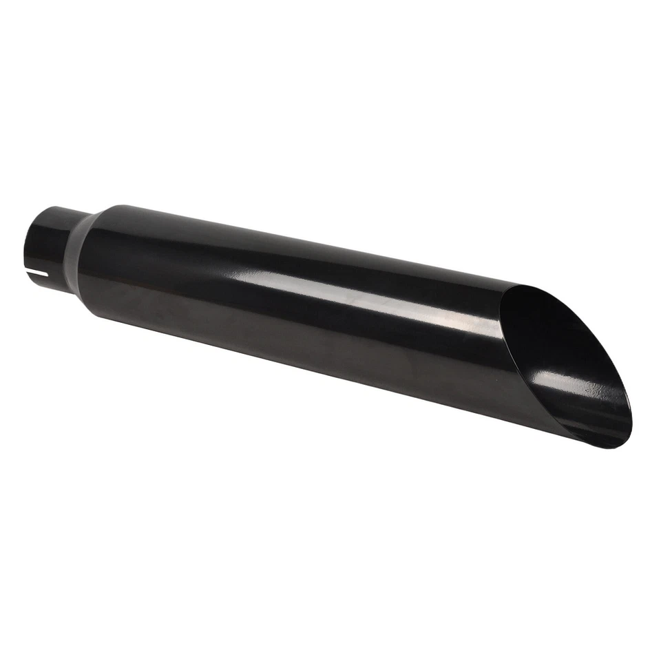 Black Straight Stainless Steel Exhaust Tip 5"-8" ,Wall Thickness 1.2mm - Image 2 of 4