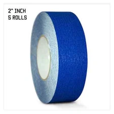 5 Rolls Dark Blue Non Skid Tape - 2" X 60FT Tape - 60 Grit - Dark Blue Anti Slip