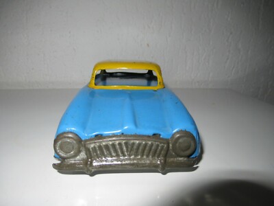 Voiture Ancienne En Tôle Joustra 1960 - Bleue 18 Cm - Peinture D'origine