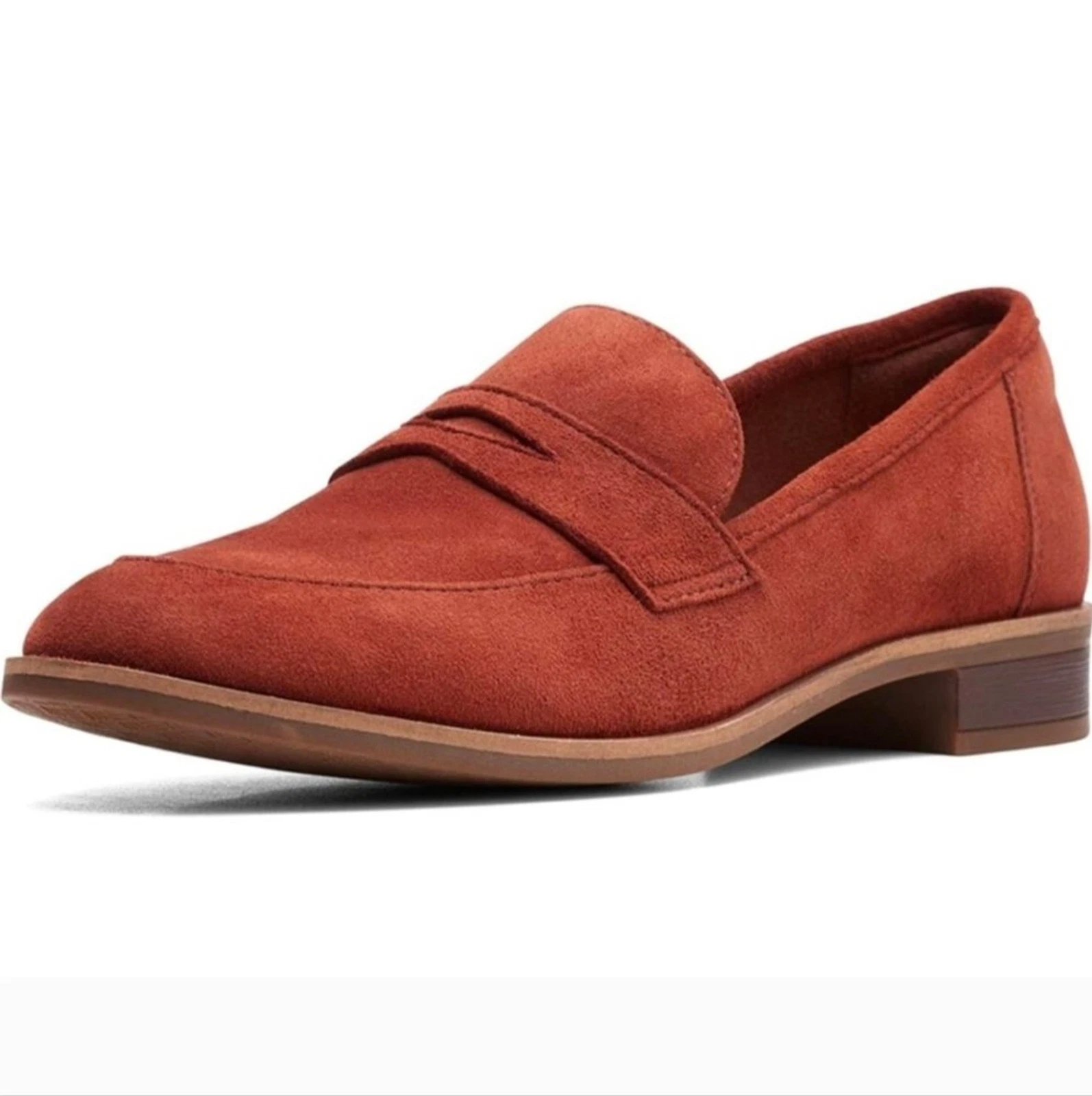 Mocassino Clarks Collection Go Penny Comfort Carriera Casual Mogano 9 5