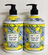 2 Bottles Home & Body Co. ~ Lemon Basil Hydrating Hand Soap 21.5 fl oz Each