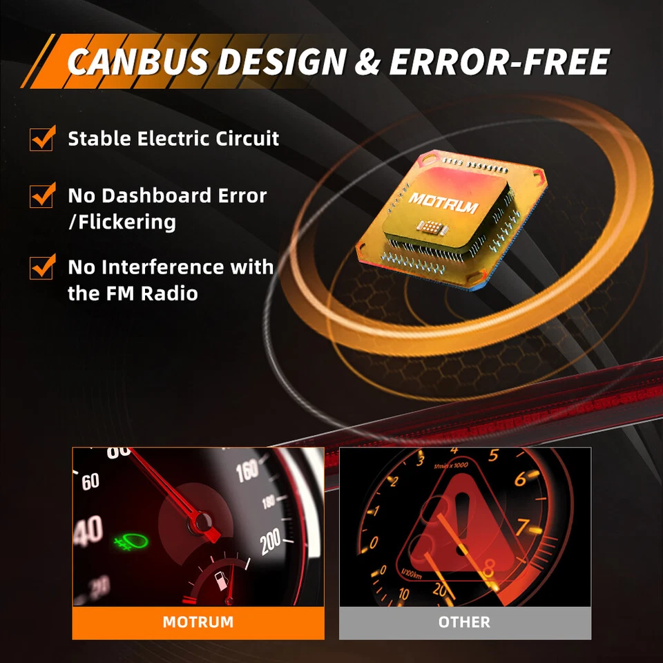 2X Red LED Rear Bumper Reflector Tail Brake Signal Lights For 13-14 Ford Mustang - Image 3 of 4