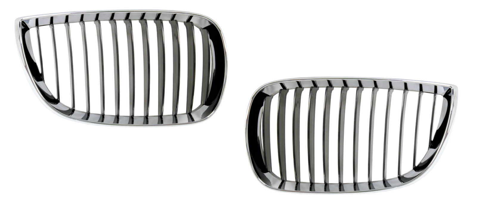 Grille de calandre chrome noir pour BMW E81 E82 E87 E88 haricots de pare-chocs avant 2004-2013