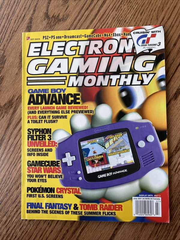 0014024069608 Electronic Gaming Monthly Magazine July 2001 Game Boy Advance