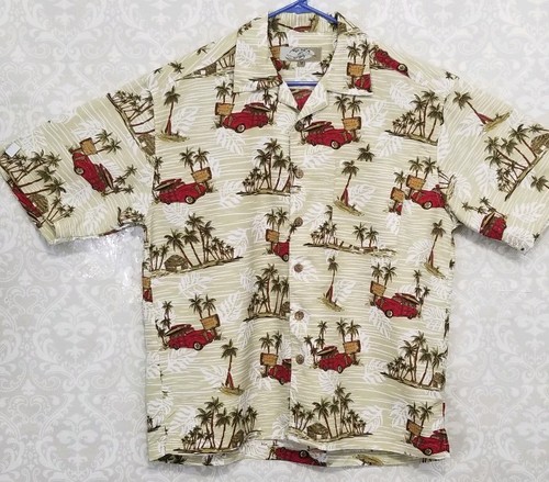 High surf Aloha Vacaciones tropicales Hawaiano Palmas tabla de surf Woody  Camisa para hombre 2XL | eBay