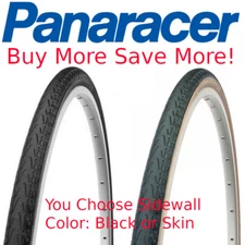 Panaracer Pasela 27" x 1-1/4 or 1-1/8" Classic Light Bike Tire Black or Skinwall