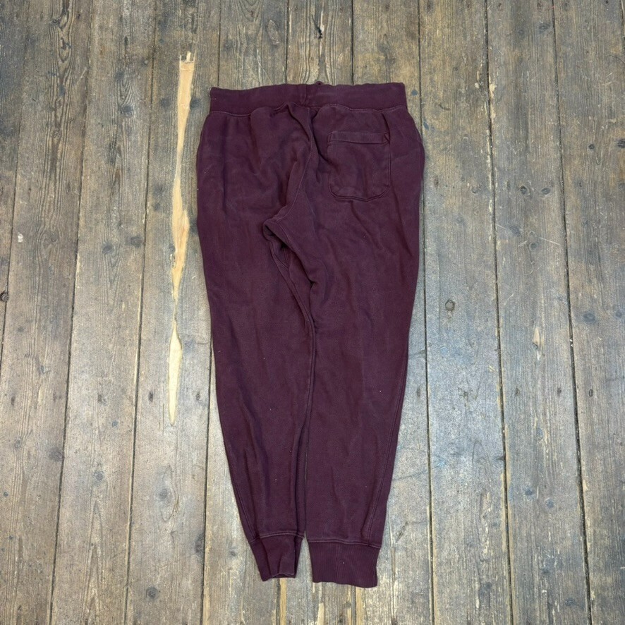 Champion Joggers Mens Reverse Weave Cotton Y2K Vintage Track Pants, Red, Large image 6