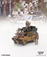 1:64 MINI GT Range Rover 1982 Camel Trophy Papua New Guinea Set LHD Collection