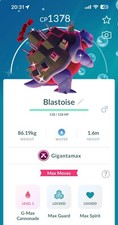 Shiny Blastoise Gigantamax Pokemon Gen1 Go Pok mon Squirtle Kanto Gmax