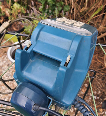 Téléphone Vintage SOCOTEL S63 Bleu Turquoise à Touches - PTT Français Rétro