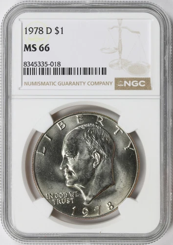 1978-D $1 Eisenhower Dollar NGC MS66