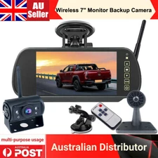 Wireless 7'' DVR Mirror Monitor IPS Reverse Backup Wifi Camera For Bus Car Truck