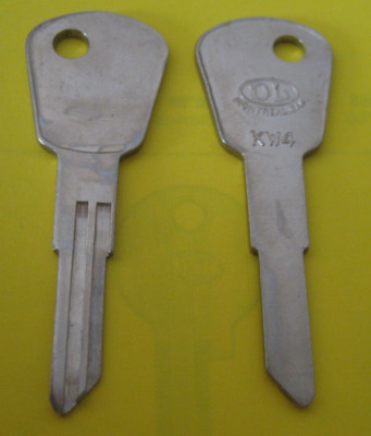 Kawasaki Oldtimer Modelle, Schlüsselrohling Dominion Lock KW 4