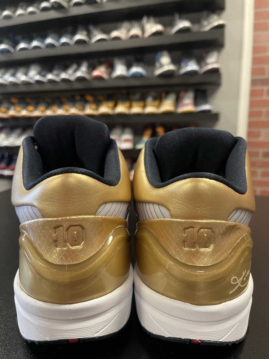 Size 10 - Nike Kobe 4 Protro Gold Medal (FQ3544-100) Men's Brand