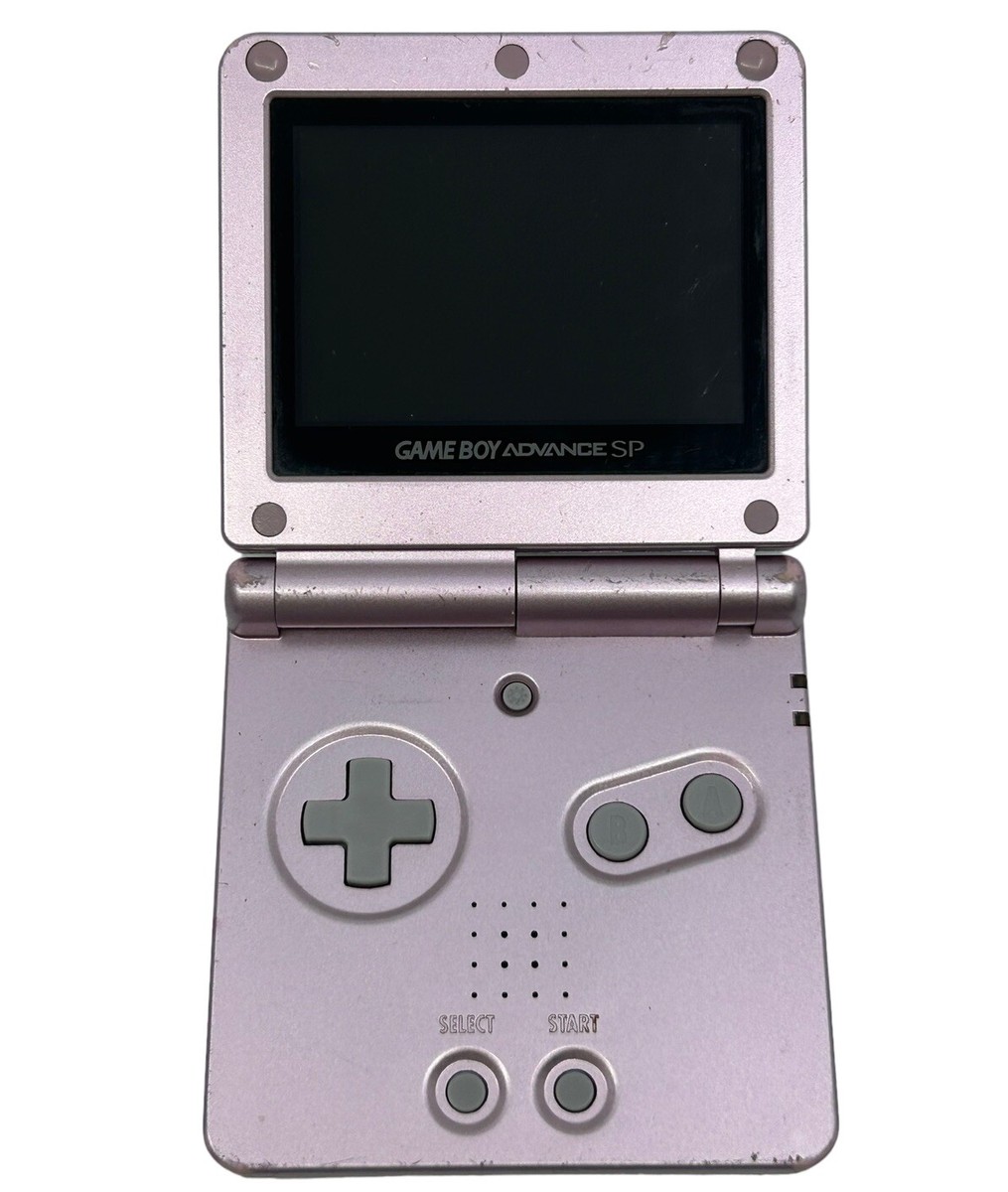 Nintendo Game Boy Advance GBA SP Pearl Pink AGS-101 GBA w/Charger