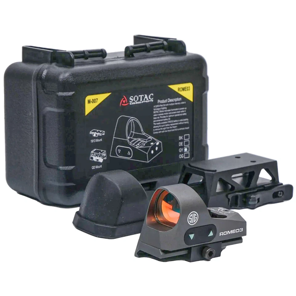 Mira reflexa 1x25mm 3 MOA mira ponto vermelho SOR31002 SigSauer Romeo3 por SOTAC Gear - Imagem 3 de 4