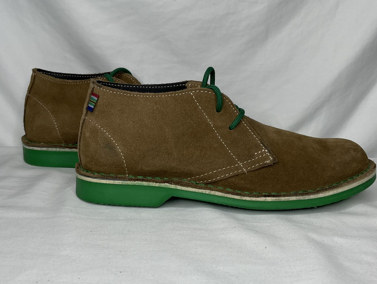 Veldskoen Heritage Chukka Mens Boots Green Sole Brown… Gem