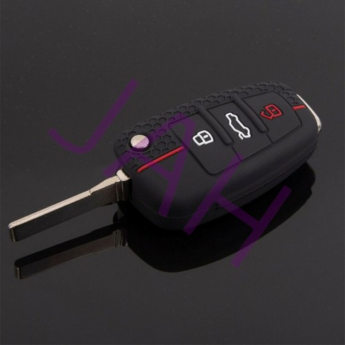 FERNBEDIENUNG AUTO SCHLÜSSEL COVER ANHÄNGER HÜLLE SCHALE FÜR AUDI A1 A4 B7 A3 8V 8P A6 C6 Q2 Q3 Q7 TT - Bild 5 von 10