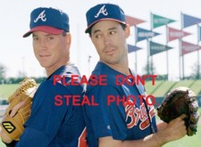 Tom Glavine & Greg Maddux 5x7 Glossy Photo.   Atlanta Braves, HOF