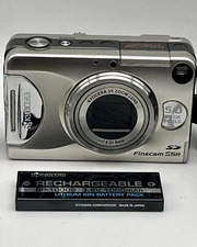 Kyocera Finecam S5R 5.0MP Digital Camera W/ Lithium Rechargeable Battery Tested