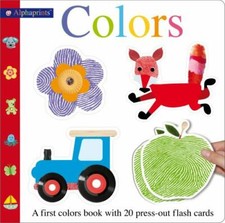 Alphaprints Colors Flash Card Book: A first colors book with 20 press-out flash