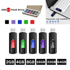 LOT Memory Stick USB 2.0 Flash Drive Thumb Drives 1GB 2GB 4GB 8GB 16GB 32GB 64GB