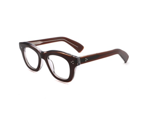 Marco óptico cuadrado clásico de acetato VF0206 - estilo atemporal unisex - Imagen 5 de 15