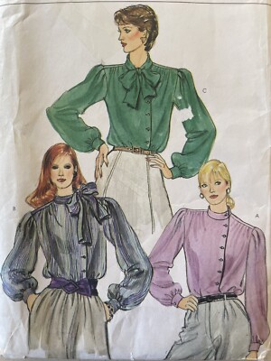 Vintage Vogue 80s Dressmakers Fashion Pattern #8090 Multi Shirt
