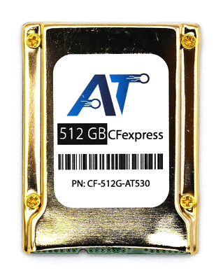 AT 512GB CFexpress Type-B Memory Card 8K30p 4K120p Nikon Canon CF-512G-AT530