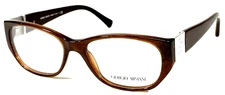 GIORGIO ARMANI AR7016-H 5155 NOS Italy Brown Polish Eyeglasses Frame 51-16-140