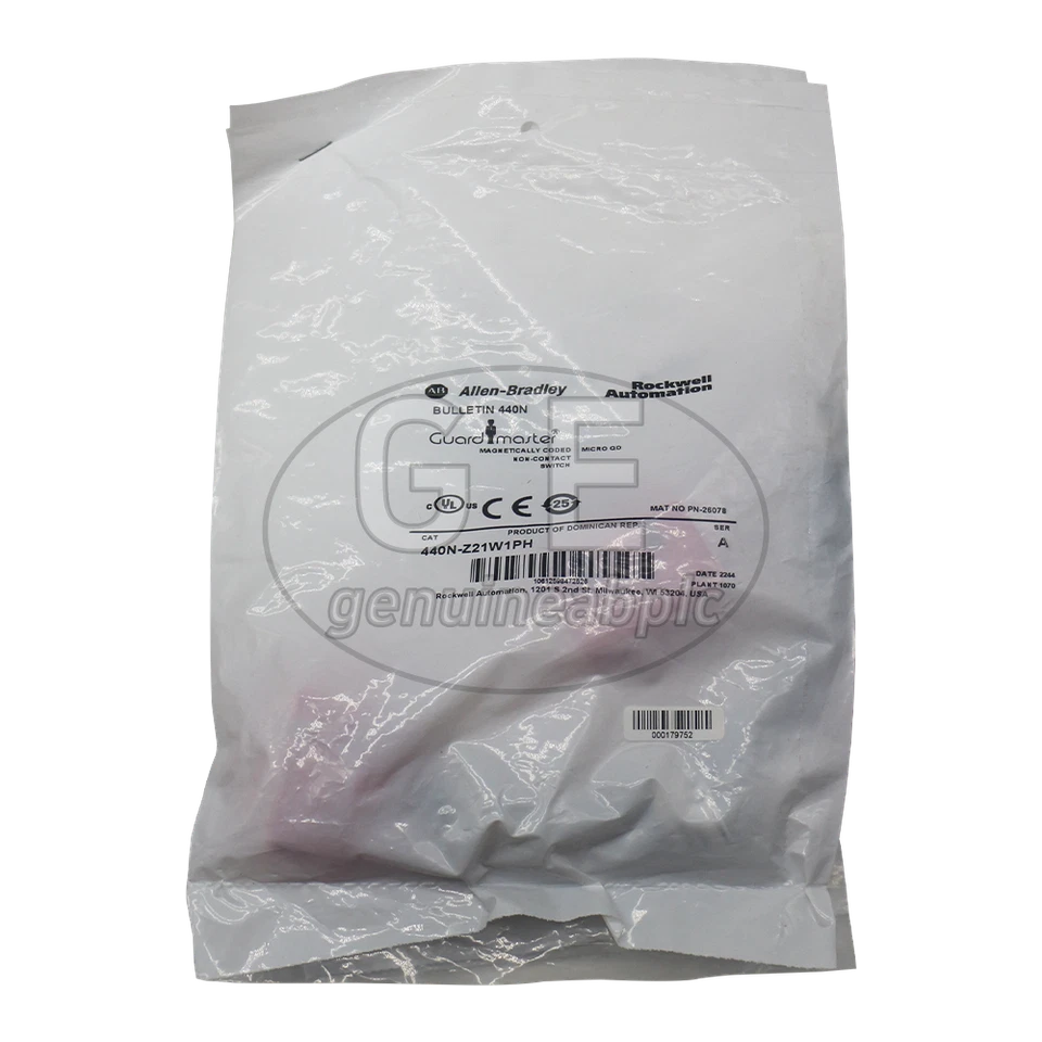 Sealed Allen Bradley 440N-Z21W1PH Guardmaster 440N Non-Contact Interlock Switch - Image 4 of 4