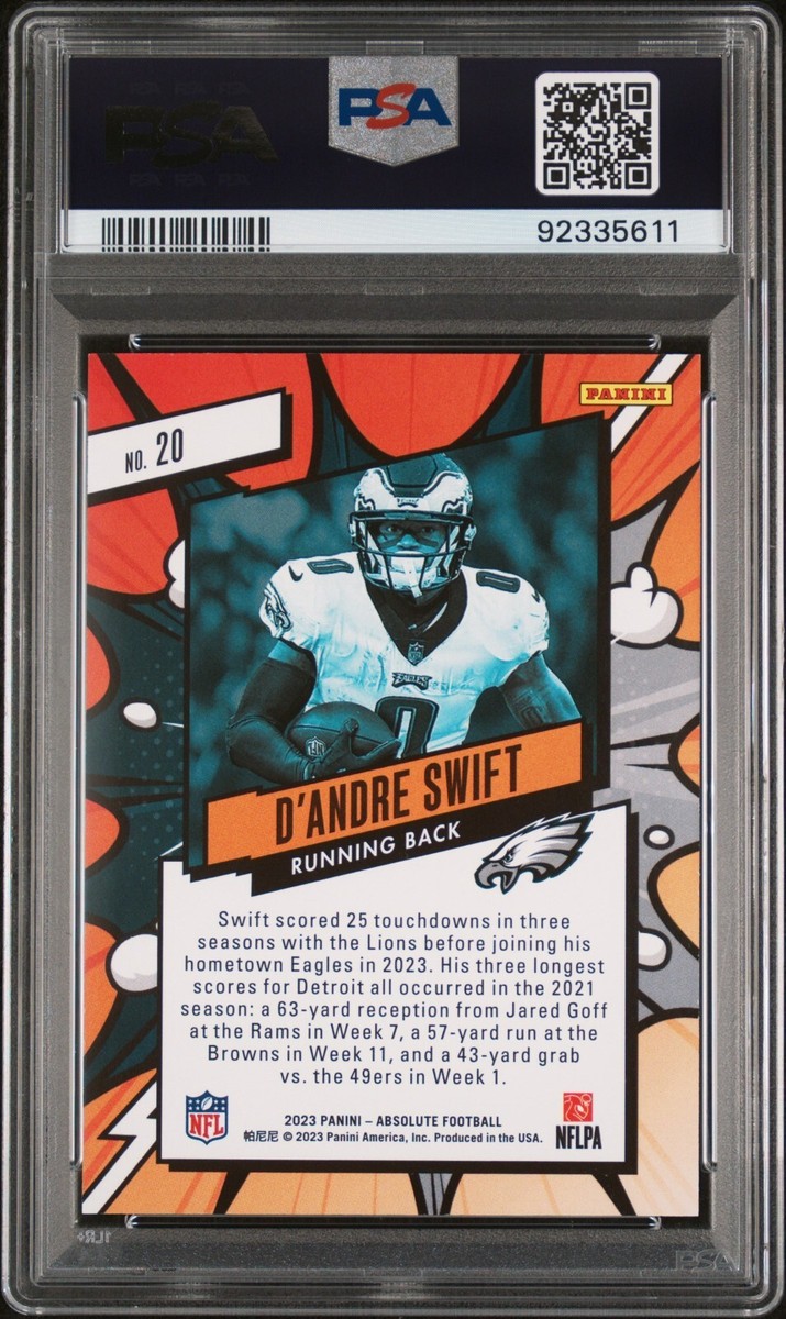 2023 Panini Absolute - Explosive D'Andre Swift #20 for sale