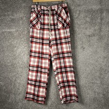 Lucky Brand Sleepwear Pajama Pants Womens Medium Red Plaid Drawstring Waist