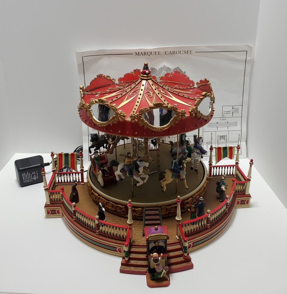 Original Classics by Mr Christmas Marquee Carousel Musical w/ Box