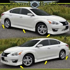 For 2013-2015 NISSAN ALTIMA Front+Rear Bumper Chin lip+Side Skirts 4pc Body Kit