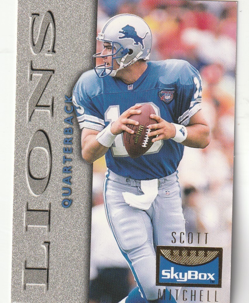 FREE SHIPPING-MINT-1995 SkyBox Premium #40 Scott Mitchell LIONS