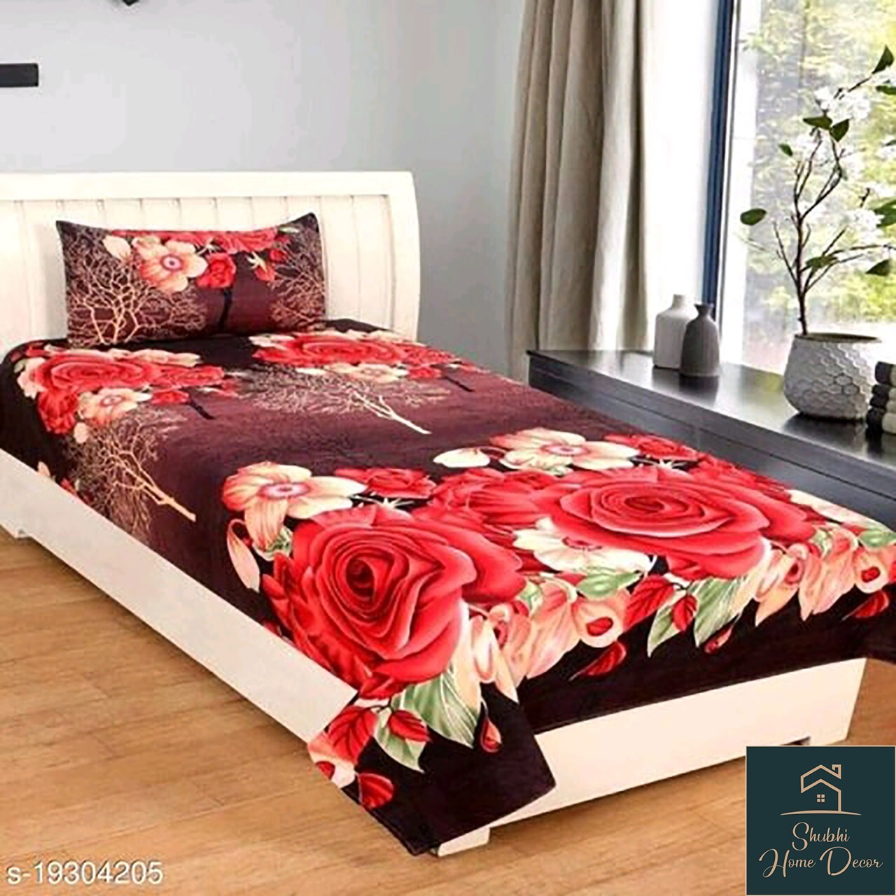 indian-cotton-single-size-flower-print-bed-sheet-bed-spread-with-1