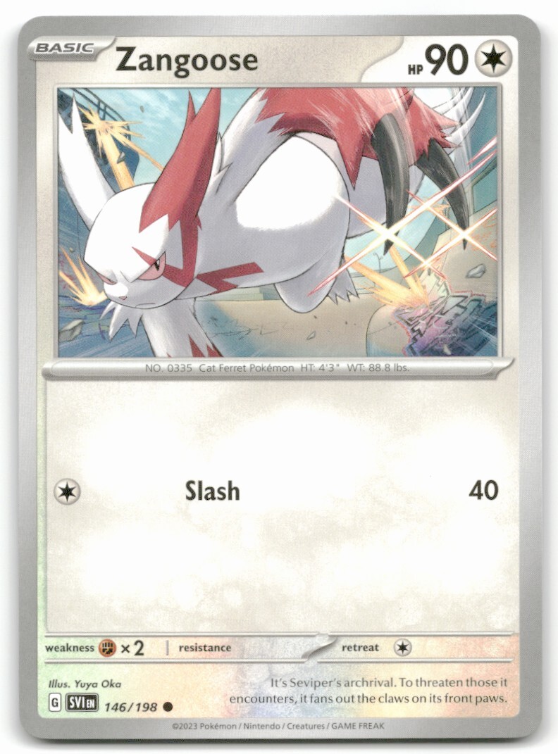 Pokemon Trading Card TCG Zangoose #146