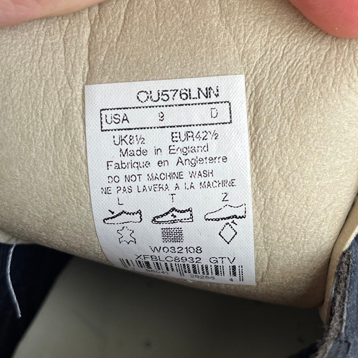 New Balance 576 Made In England Sky Captain Cement Navy New Balance 576 Made In England Sky Captain Cement Navy