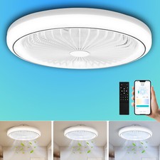 Ceiling Fans With Remote Control and Light 70W LED Lamp Fan Smart Silent Ceiling
