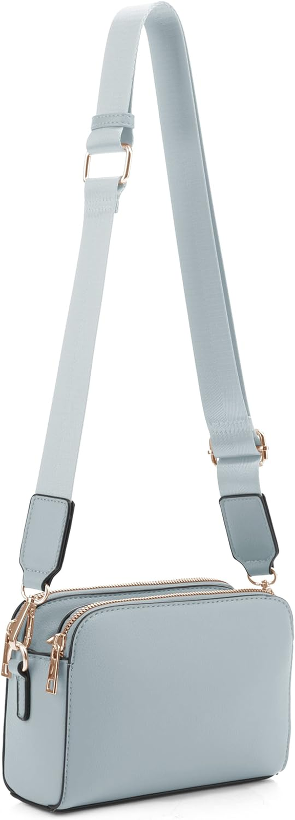 Crossbody Bags for Women Trendy Triple Zip Small Crossbody Camera Bag Purse with-image