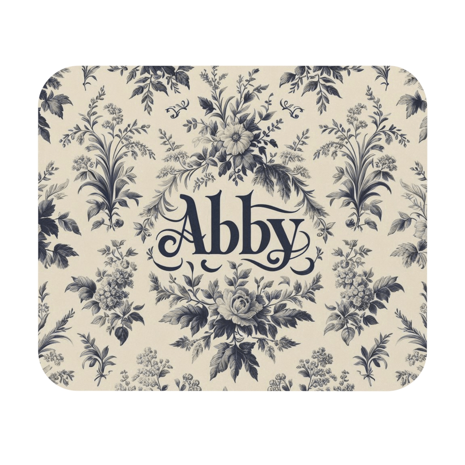 Mouse Pad (Rectangle) ABBY Personalized Toile Print Design 2, Gift-image
