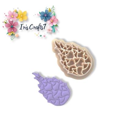 Drachenfrucht für Polymer Clay Cutter | 3D-gedrucktes Tonwerkzeug | IrisCrafts7 UK