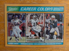 2017 Classics Career Colors Gold #CC-7 Randy Moss Vikings Raiders Patriouts