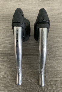 SHIMANO 105 SLR BRAKE LEVERS AERO MODEL 1051 SILVER SPRING RETRACTING