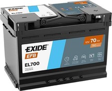 Exide EL700 Start-Stop EFB 12V 70Ah 720A Autobatterie inkl. 7,50 € Pfand