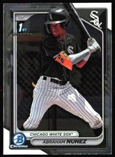 2024 Bowman 1st #BCP-56 Abraham Nunez Chrome Prospects Chicago White Sox
